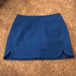 Blue J Crew mini skirt
